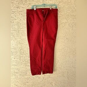 NYDJ women’s Vibrant Red Chinos